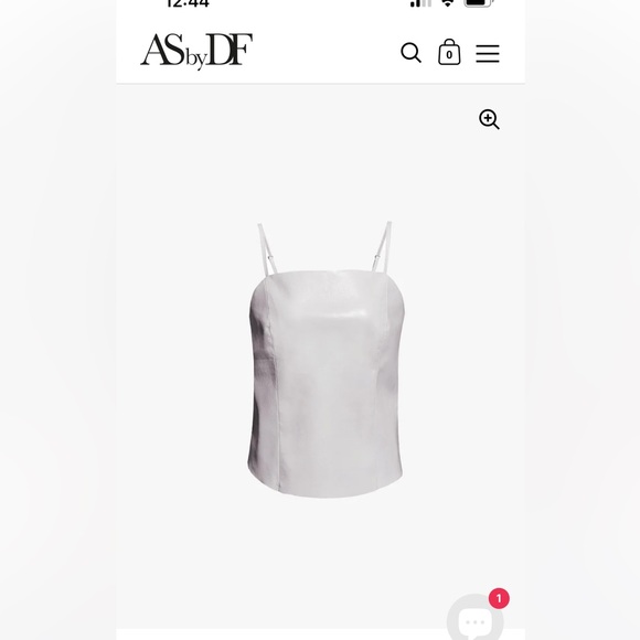AS by DF recycled leather cami L - Picture 3 of 5